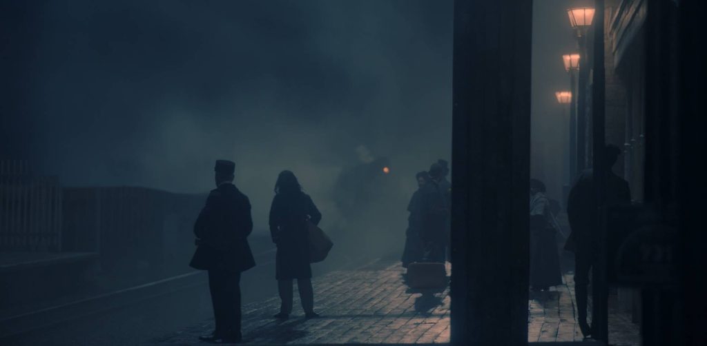 VFX Breakdown image of Warrior Season 3. Sky Replacement, Cleanup and camera projection.