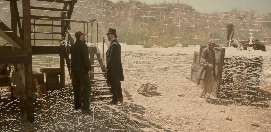 VFX Breakdown image of Warrior Season 3. Sky Replacement, Cleanup and camera projection.